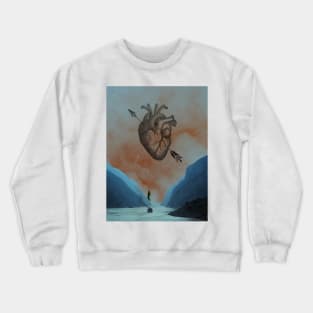 Heart Of Darkness - Surreal/Collage Art Crewneck Sweatshirt